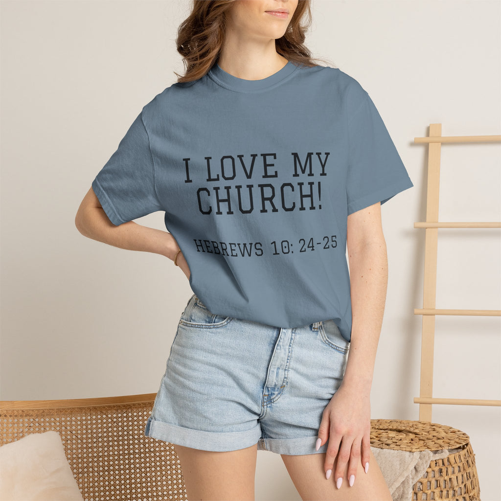 Church Love Heavyweight Unisex Cotton Tee