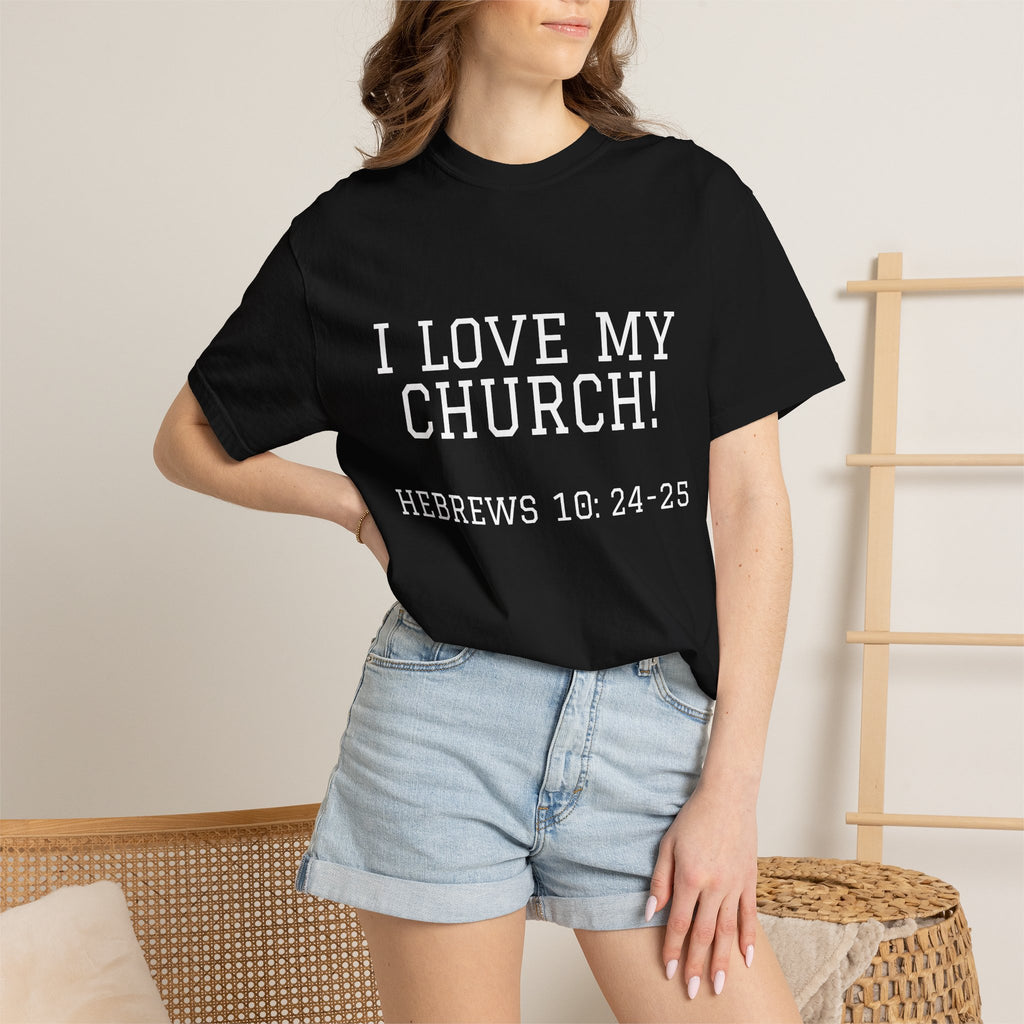 Church Love Heavyweight Unisex Cotton Tee