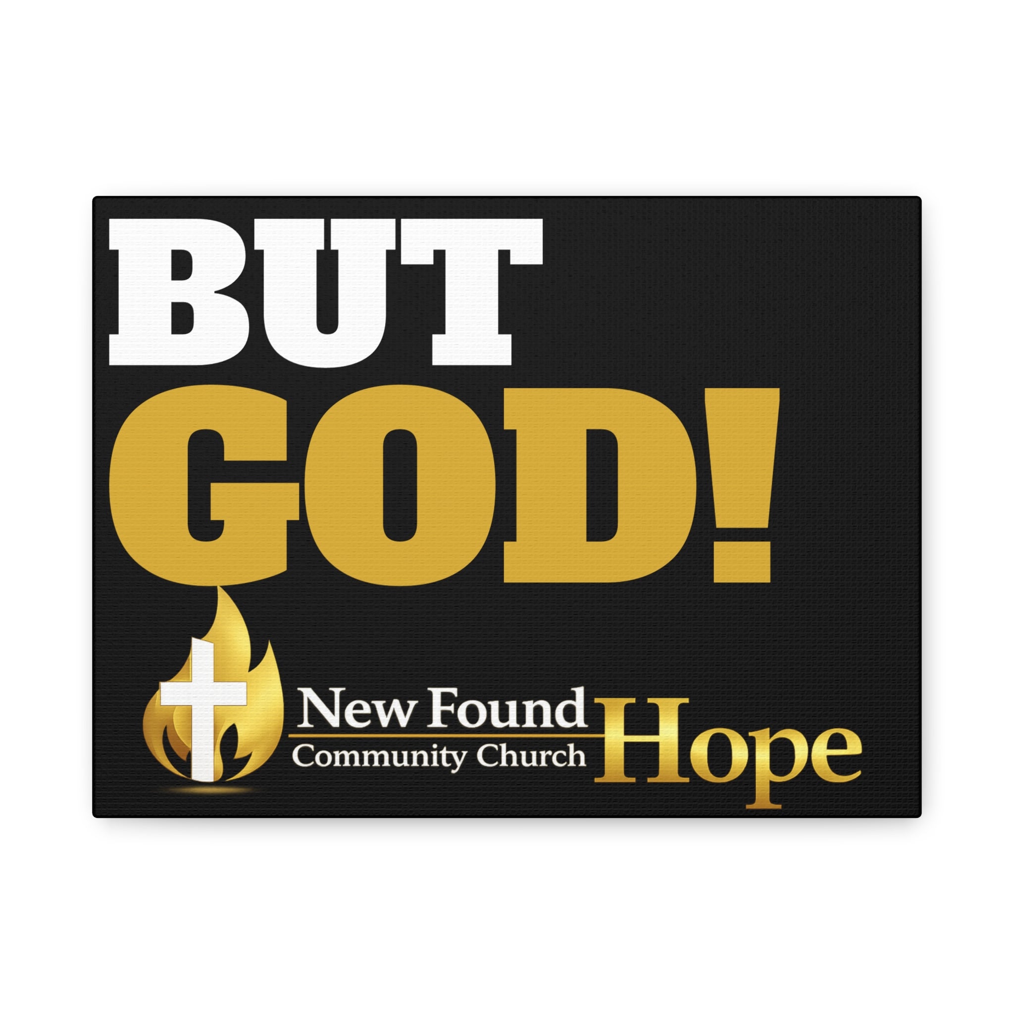 BUT GOD! Matte Canvas, Stretched, 1.25" Thick
