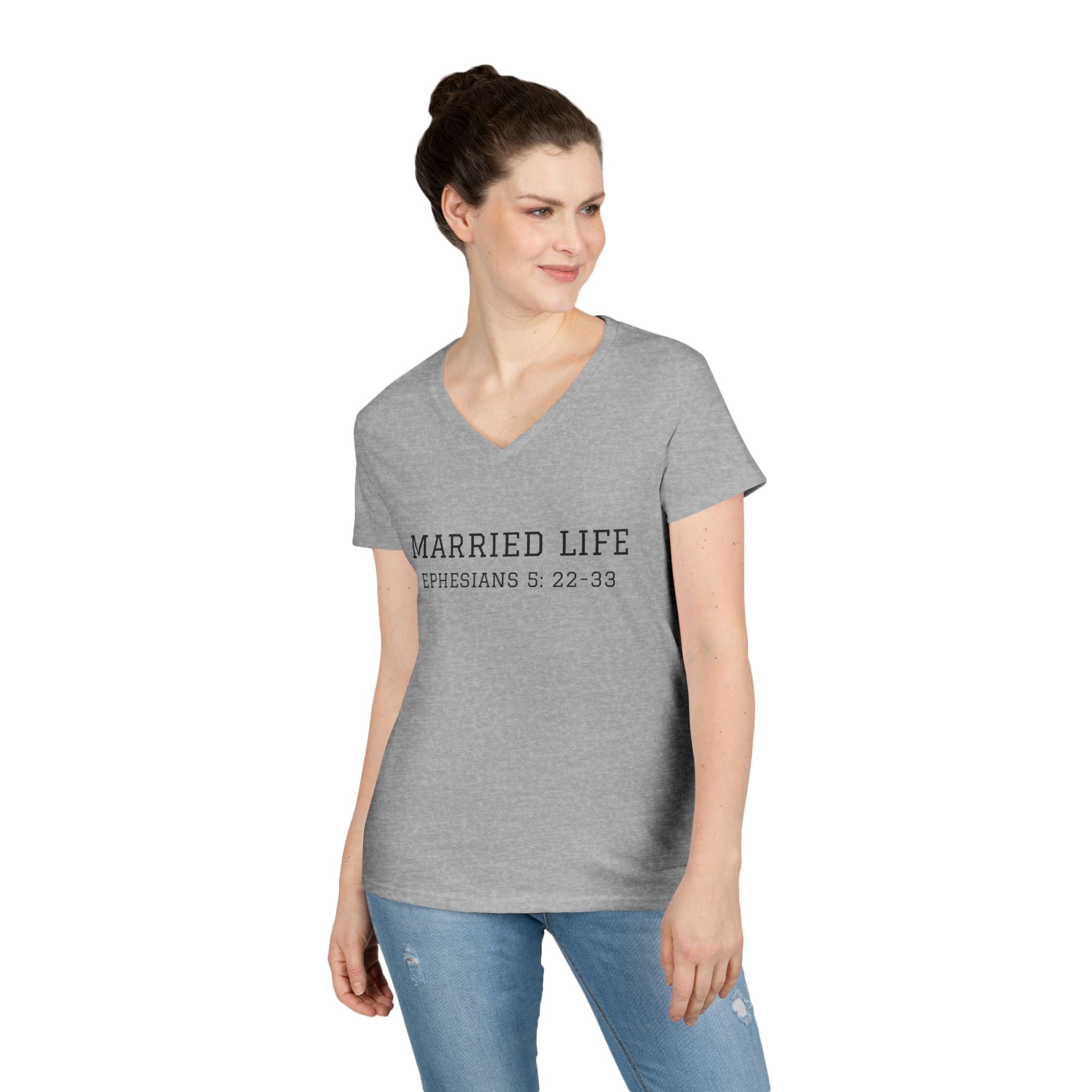 The Wive's Married Life Ladies V-Neck T-Shirt