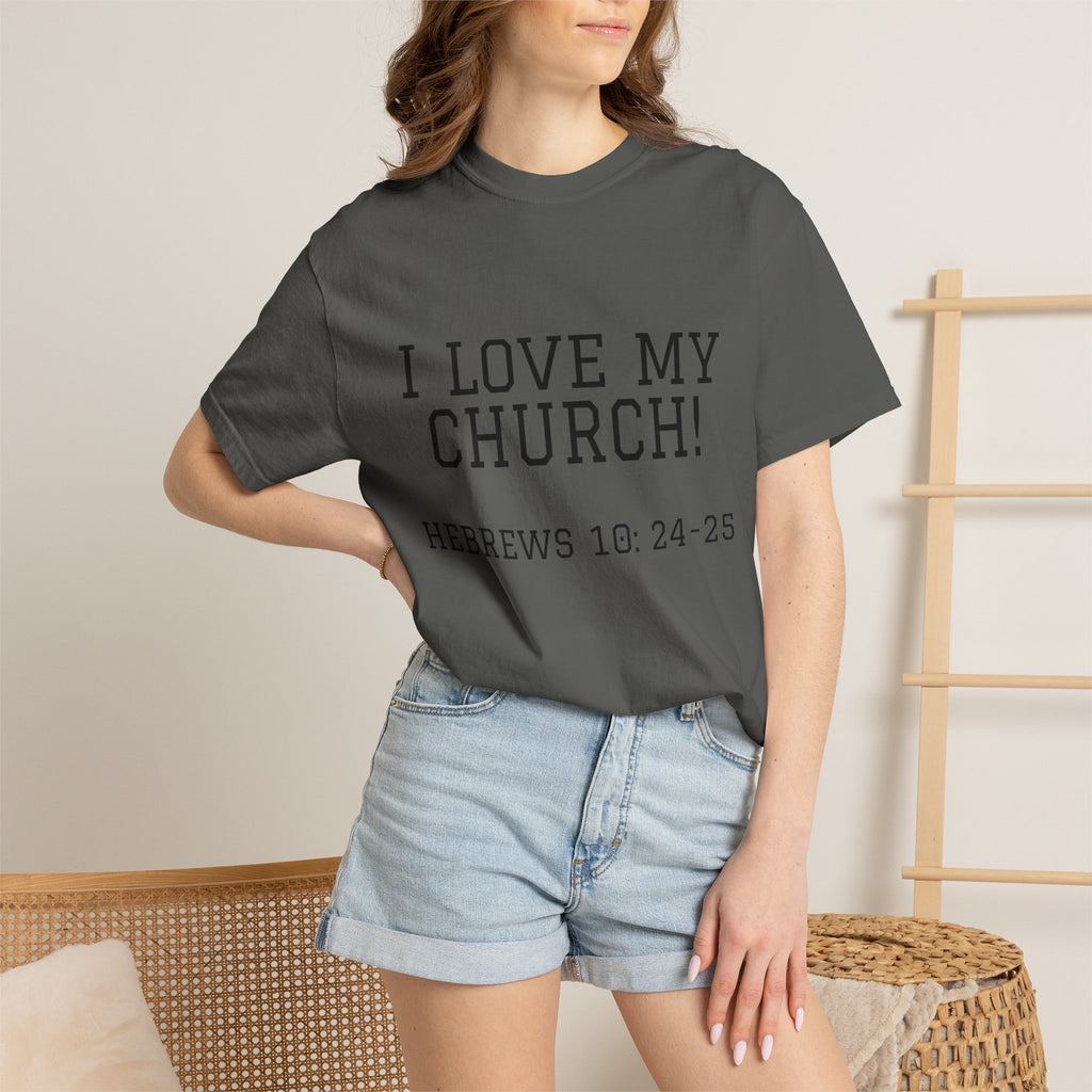Church Love Heavyweight Unisex Cotton Tee