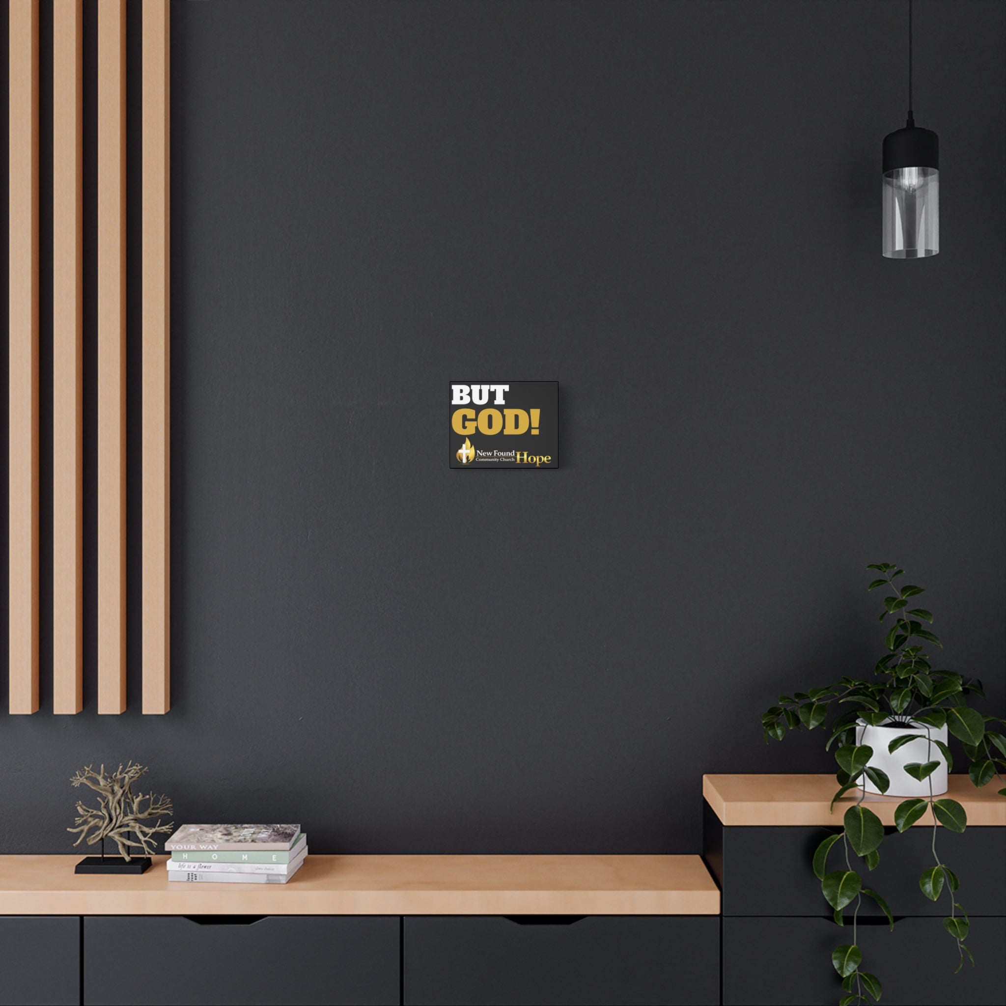 BUT GOD! Matte Canvas, Stretched, 1.25" Thick