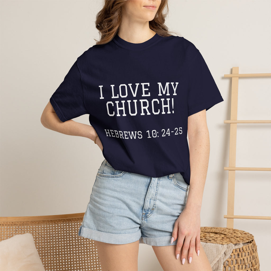 Church Love Heavyweight Unisex Cotton Tee