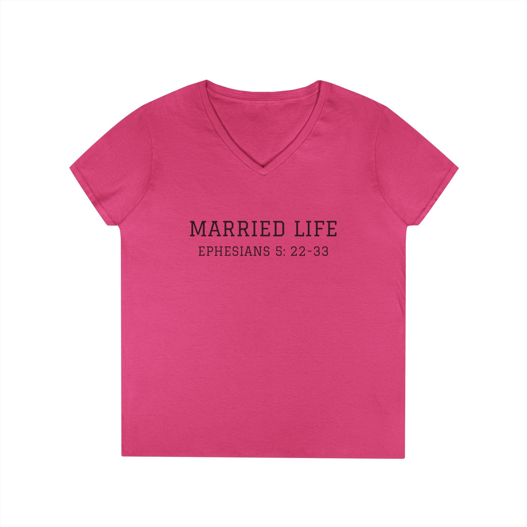 The Wive's Married Life Ladies V-Neck T-Shirt
