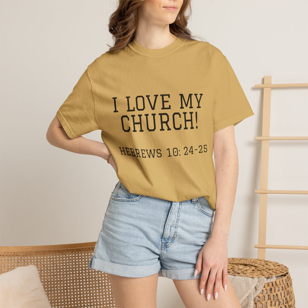 Church Love Heavyweight Unisex Cotton Tee