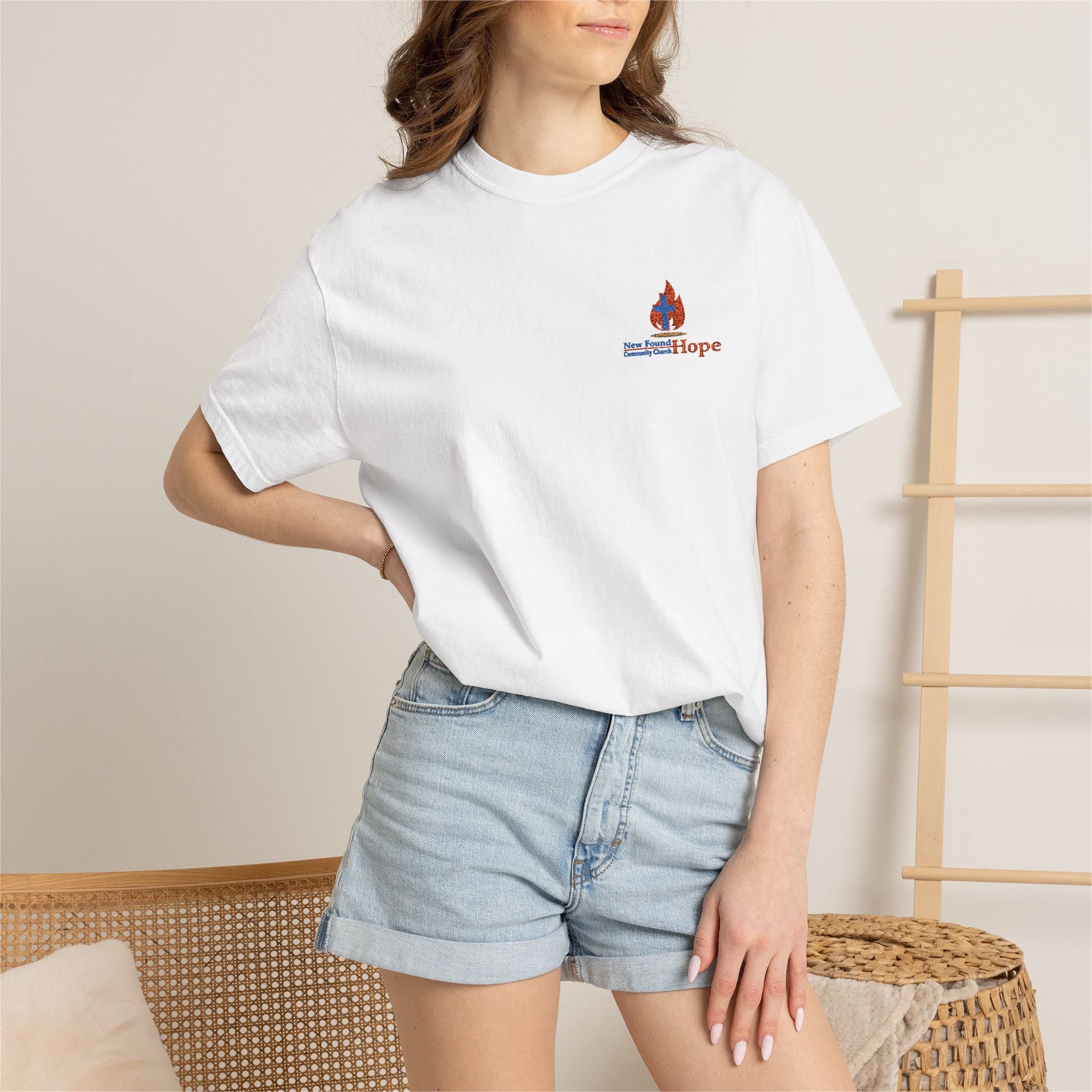 Unisex Embroidered NFHCC Logo Heavyweight Tee