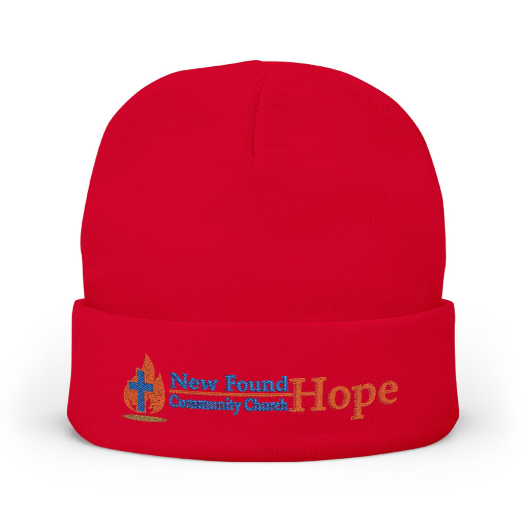 New Found Hope Embroidered Knit Beanie