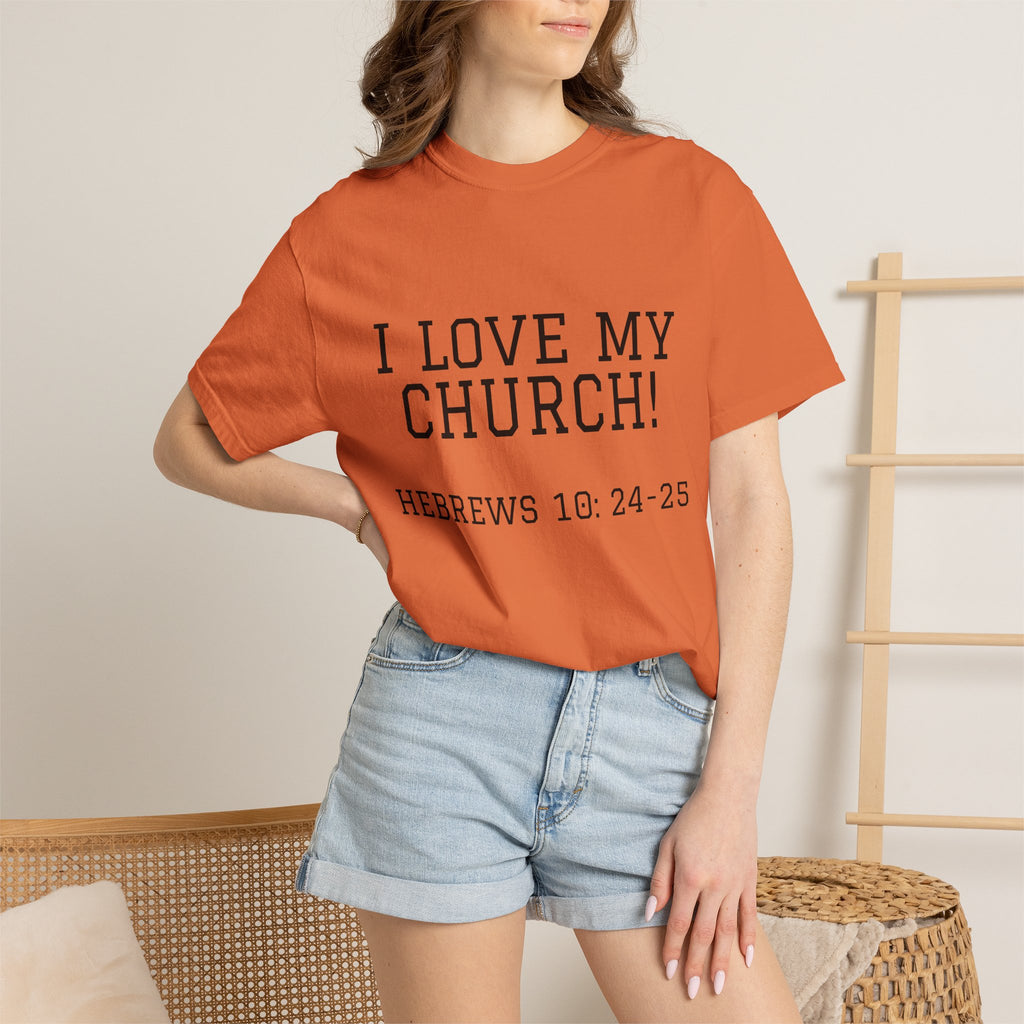 Church Love Heavyweight Unisex Cotton Tee