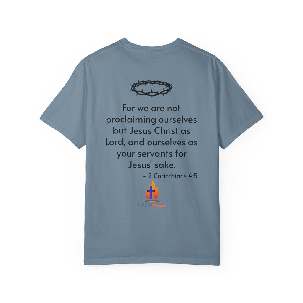 Eyes Off Me, Eyes On HE Unisex Heavyweight Cotton Tee