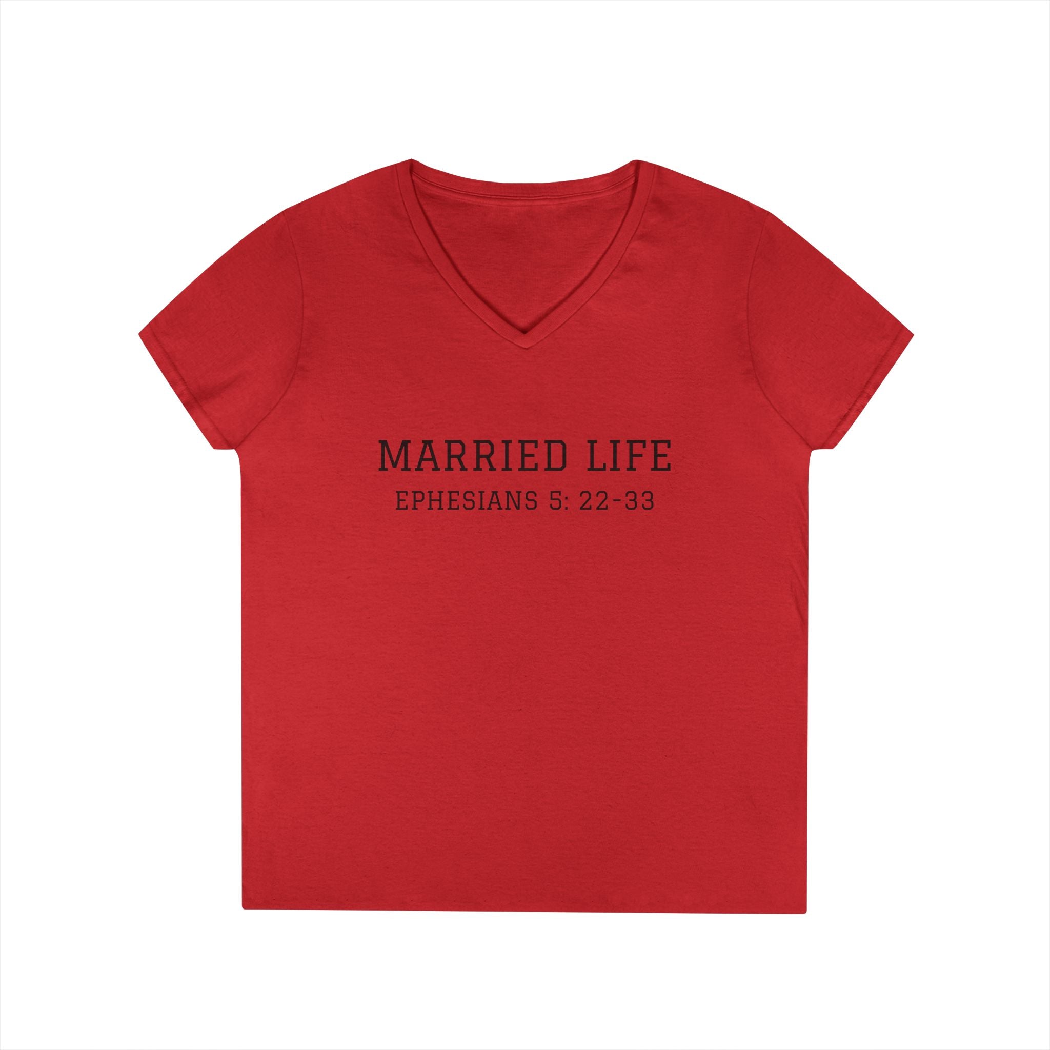 The Wive's Married Life Ladies V-Neck T-Shirt