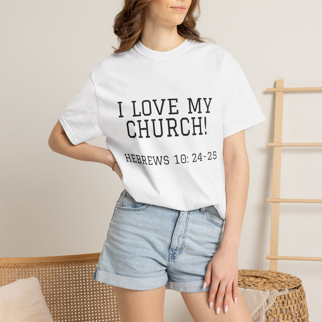 Church Love Heavyweight Unisex Cotton Tee