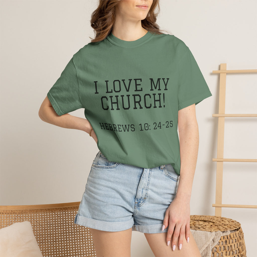 Church Love Heavyweight Unisex Cotton Tee