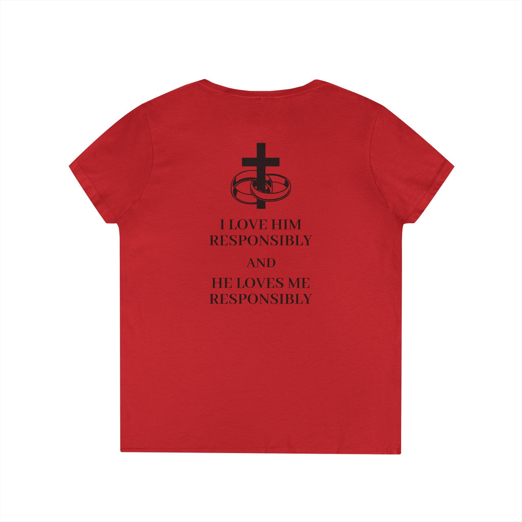 The Wive's Married Life Ladies V-Neck T-Shirt