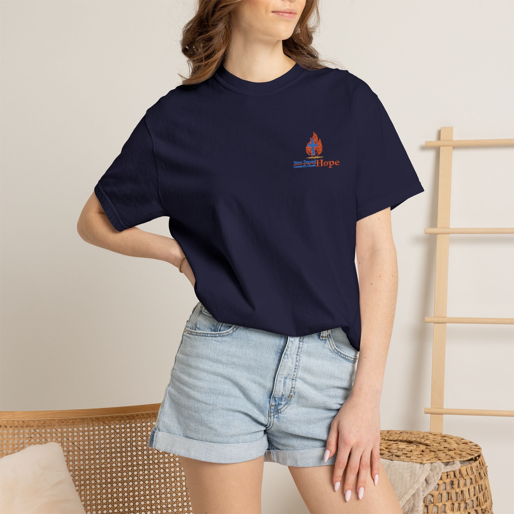 Unisex Embroidered NFHCC Logo Heavyweight Tee