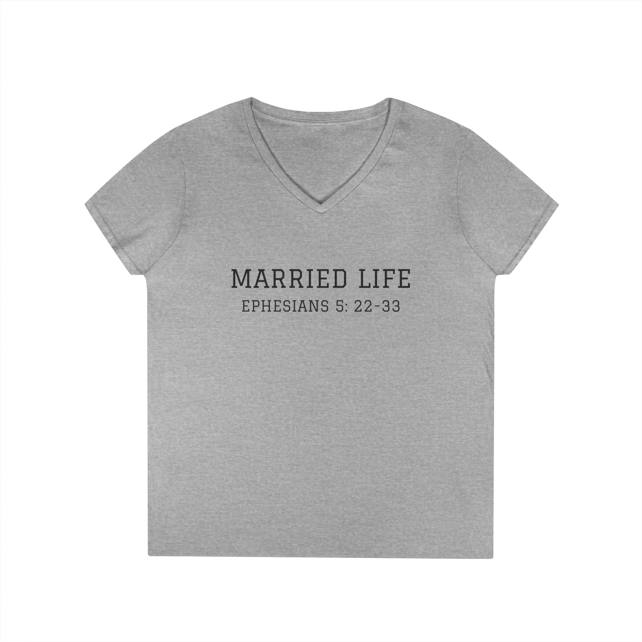The Wive's Married Life Ladies V-Neck T-Shirt