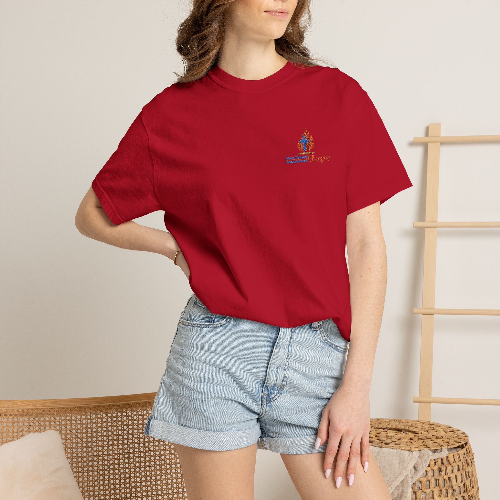 Unisex Embroidered NFHCC Logo Heavyweight Tee