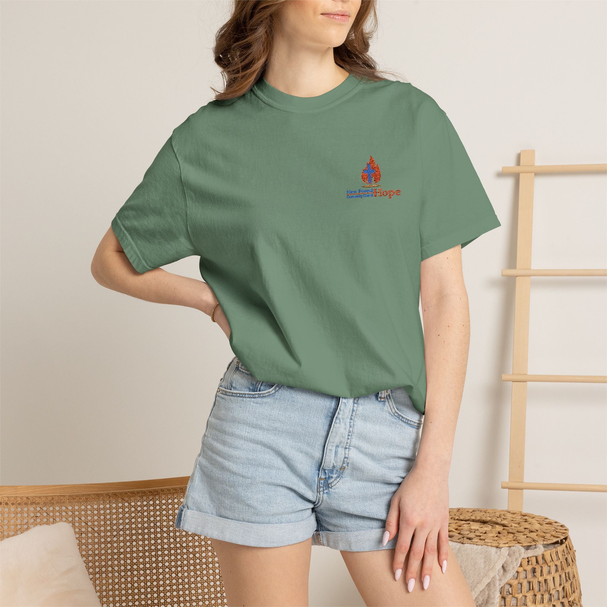 Unisex Embroidered NFHCC Logo Heavyweight Tee