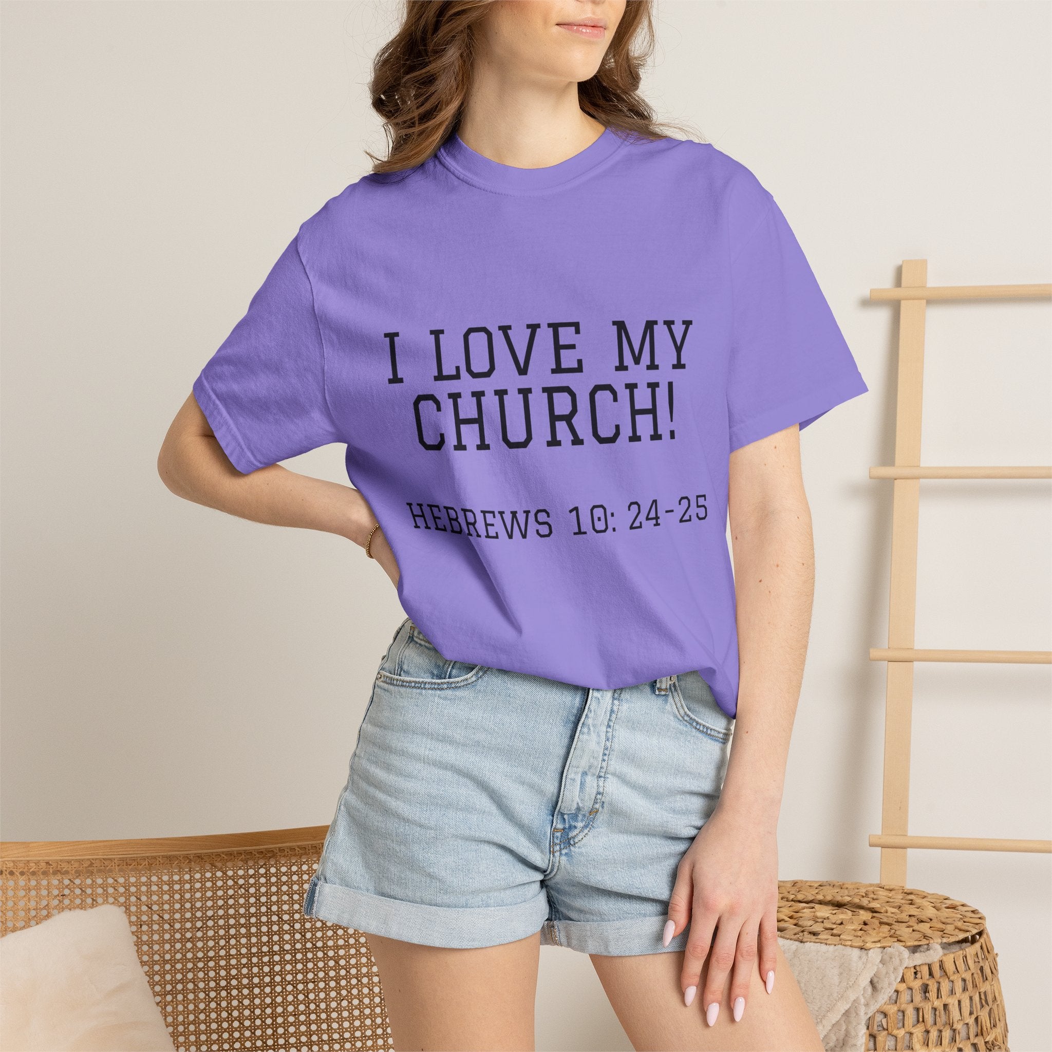 Church Love Heavyweight Unisex Cotton Tee