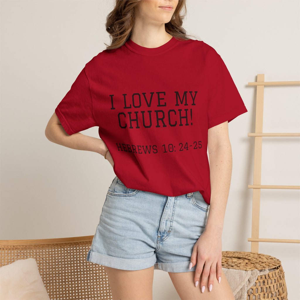 Church Love Heavyweight Unisex Cotton Tee